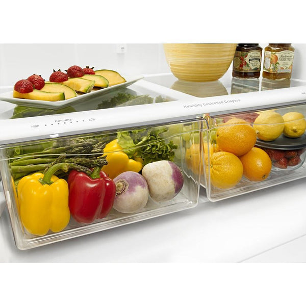 Amana 22.1-cu ft Bottom-Freezer Refrigerator (Stainless Steel)
