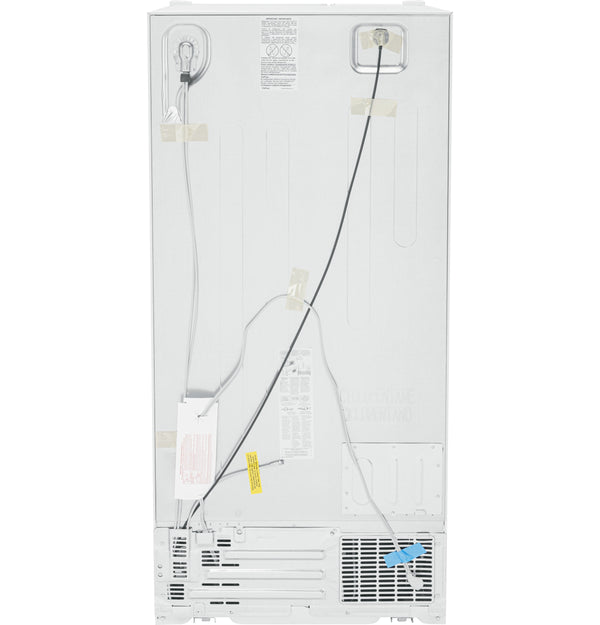 GE 23-cu ft Side-by-Side Refrigerator with Ice Maker ,Water and Ice Dispenser ( White )