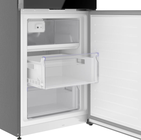 Bosch 800 Series 13-cu ft Counter-Depth Built-In Bottom-Freezer Refrigerator with Ice Maker ( Black ) ENERGY STAR Certified
