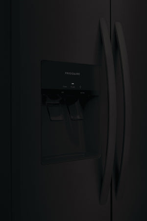 Frigidaire 22.3-cu ft Side-by-Side Refrigerator with Ice Maker ,Water and Ice Dispenser ( Black ) ENERGY STAR Certified