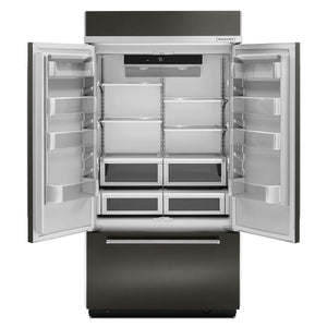 KitchenAid Standard-Depth 24.2-cu ft 3 -Door Built-In French Door Refrigerator with Ice Maker ( Panel Ready ) ENERGY STAR Certified