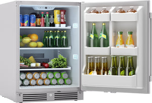 Zephyr Presrv 5.6-cu ft Built-In Mini Fridge ( Stainless Steel ) Garage Ready ENERGY STAR