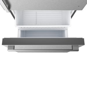 Hisense 17.2-cu ft Counter-Depth Bottom-Freezer Refrigerator with Ice Maker ( Fingerprint Resistant Stainless Steel ) ENERGY STAR Certified