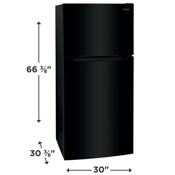 Frigidaire 18.3-cu ft Top-Freezer Refrigerator ( Black ) Garage Ready ENERGY STAR Certified