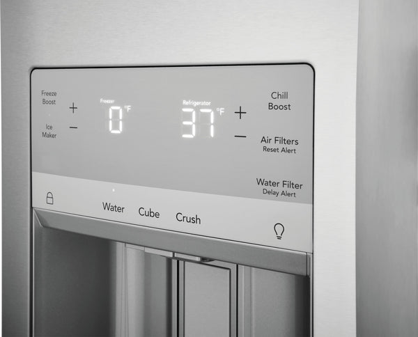 Frigidaire Gallery Standard-Depth 26.3-cu ft 4 -Door French Door Refrigerator with Ice Maker with Water and Ice Dispenser ( Fingerprint Resistant Stainless Steel ) ENERGY STAR Certified