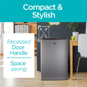 BLACK+DECKER 3.2-cu ft Mini Fridge with Freezer ( Vcm ) Garage Ready ENERGY STAR