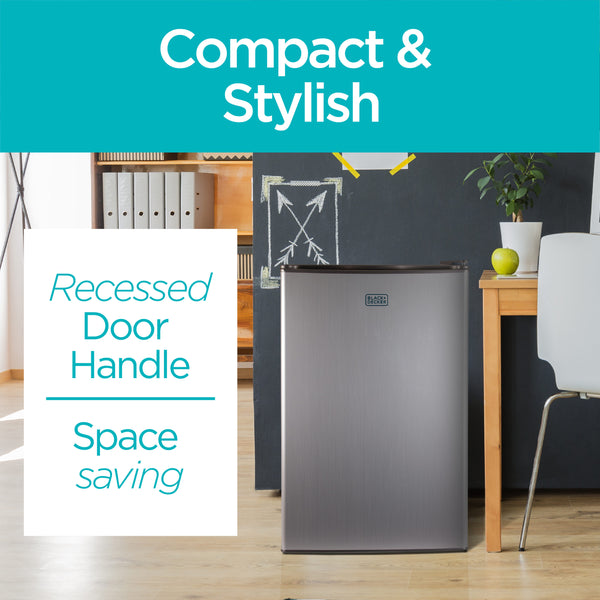 BLACK+DECKER 3.2-cu ft Mini Fridge with Freezer ( Vcm ) Garage Ready ENERGY STAR
