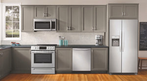 Frigidaire 22.3-cu ft Counter-Depth Side-by-Side Refrigerator with Ice Maker ,Water and Ice Dispenser ( Stainless steel )