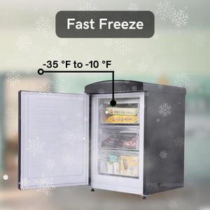 Equator Advanced Appliances 3.2-cu ft Mini Fridge with Freezer ( Stainless ) ENERGY STAR