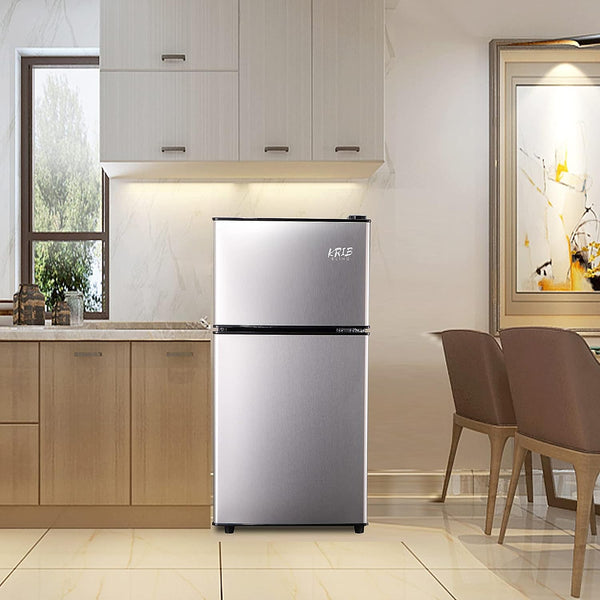Runesay 3.5-cu ft with Freezer ( Silver ) Garage Ready