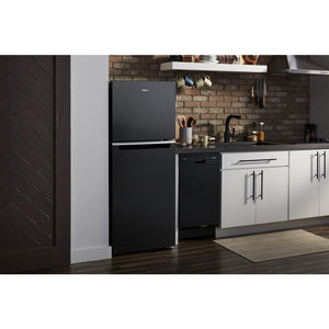 Whirlpool 11.6-cu ft Counter-Depth Top-Freezer Refrigerator ( Black )