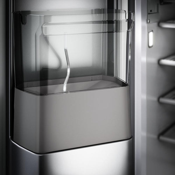 KitchenAid 25.1-cu ft Counter-Depth Side-by-Side Refrigerator Built-In with Ice Maker ,Water and Ice Dispenser ( Stainless Steel with PrintShield Finish ) ENERGY STAR Certified