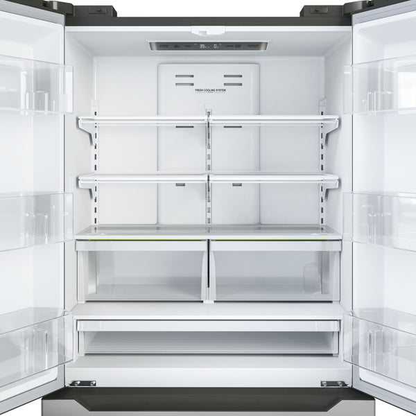 KoolMore Counter-Depth 22.5-cu ft 4 -Door French Door Refrigerator with Ice Maker ( Stainless steel )
