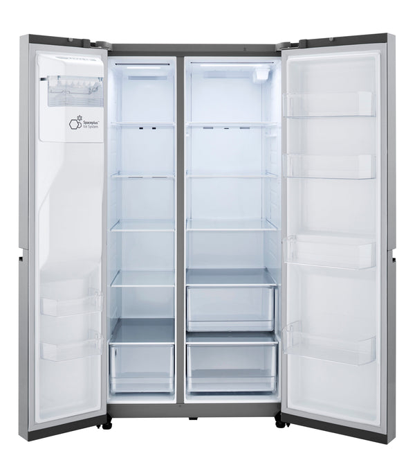LG 23-cu ft Counter-Depth Side-by-Side Refrigerator with Ice Maker ,Water and Ice Dispenser ( Stainless Steel )