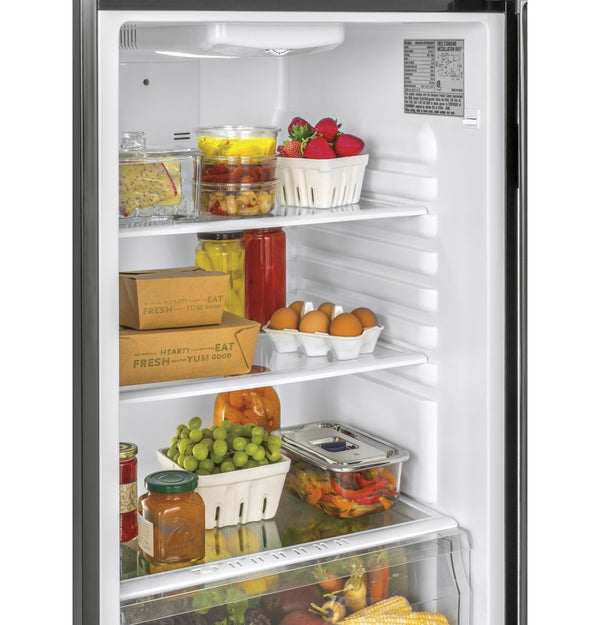 Hotpoint 9.7-cu ft Counter-Depth Top-Freezer Refrigerator ( Black )