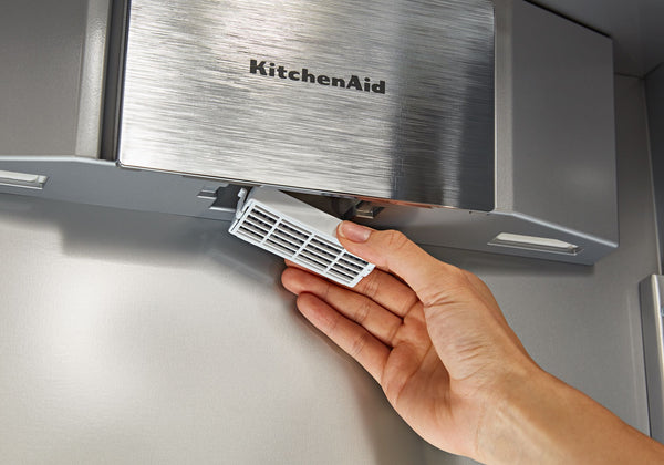 KitchenAid 25.5-cu ft Counter-Depth Side-by-Side Refrigerator Built-In ( Black Stainless Steel with PrintShield Finish )