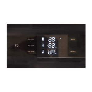 Kucht 19.8-cu ft Counter-Depth Built-In Bottom-Freezer Refrigerator with Ice Maker ( White ) ENERGY STAR Certified
