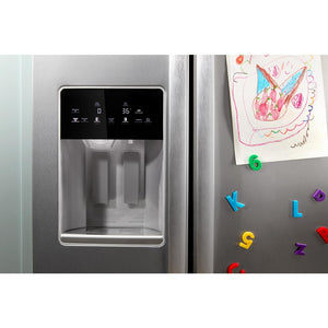 Whirlpool 28.7-cu ft Side-by-Side Refrigerator with Ice Maker ,Water and Ice Dispenser ( Black )