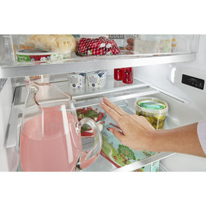 Whirlpool 12.9-cu ft Counter-Depth Top-Freezer Refrigerator Built-In ( Fingerprint Resistant Stainless Finish )
