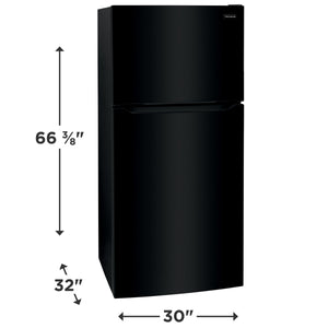 Frigidaire 20-cu ft Top-Freezer Refrigerator ( Black ) Garage Ready