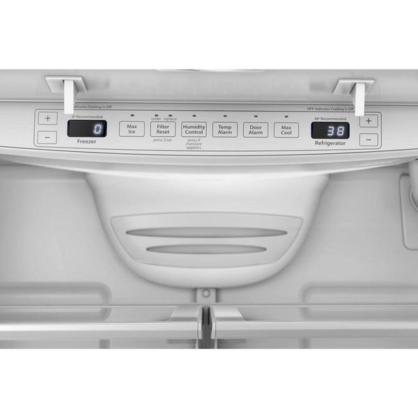 Whirlpool Standard-Depth 25.2-cu ft 3 -Door French Door Refrigerator with Ice Maker ( White ) ENERGY STAR Certified