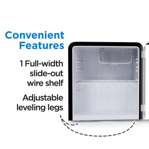 Commercial Cool 1.6-cu ft Mini Fridge with Freezer ( Black )