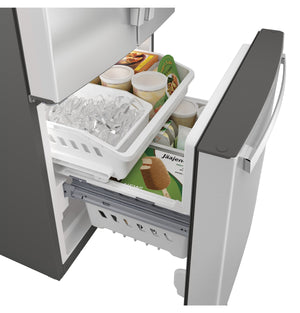 GE Standard-Depth 20.8-cu ft 3 -Door French Door Refrigerator with Ice Maker ( Stainless Steel ) ENERGY STAR Certified