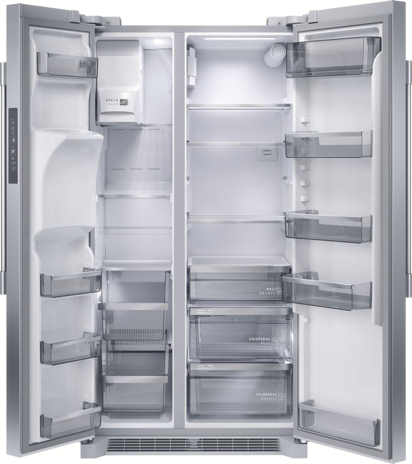Frigidaire Professional 22.3-cu ft Counter-Depth Side-by-Side Refrigerator with Ice Maker ,Water and Ice Dispenser ( Smudge-Proof Stainless Steel ) ENERGY STAR Certified