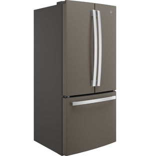 GE Counter-Depth 18.6-cu ft 3 -Door French Door Refrigerator with Ice Maker with Water Dispenser ( Slate ) ENERGY STAR Certified