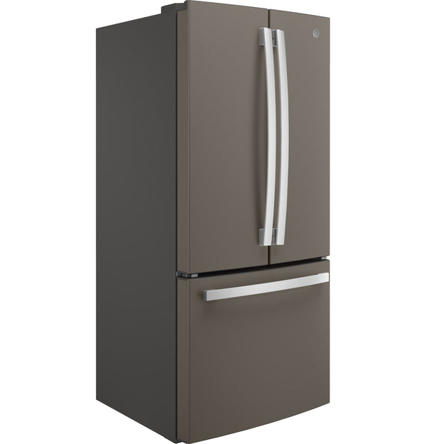 GE Counter-Depth 18.6-cu ft 3 -Door French Door Refrigerator with Ice Maker with Water Dispenser ( Slate ) ENERGY STAR Certified