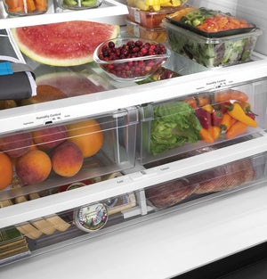 GE 25.6-cu ft French Door Refrigerator with Ice Maker, Water and Ice Dispenser (Fingerprint-resistant Stainless Steel) ENERGY STAR