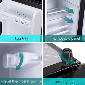 Runesay 3.5-cu ft with Freezer ( Silver ) Garage Ready