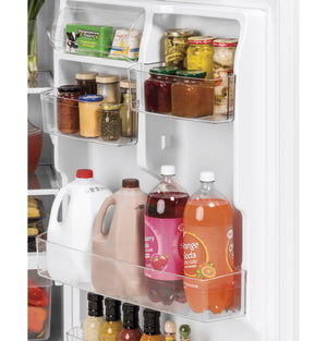 GE Garage-ready 21.9-cu ft Top-Freezer Refrigerator ( White ) Garage Ready