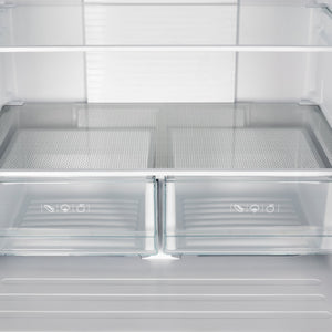 FORNO Standard-Depth 17.5-cu ft 3 -Door French Door Refrigerator with Ice Maker with Ice Dispenser ( Stainless Steel )