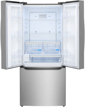 Frigidaire Gallery Standard-Depth 20-cu ft 3 -Door French Door Refrigerator with Ice Maker with Water Dispenser ( Smudge-Proof Stainless Steel ) ENERGY STAR Certified
