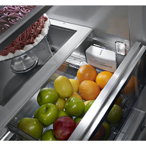 KitchenAid Standard-Depth 24.2-cu ft 3 -Door Built-In French Door Refrigerator with Ice Maker ( Panel Ready ) ENERGY STAR Certified