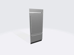 KitchenAid 20.9-cu ft Standard-Depth Built-In Bottom-Freezer Refrigerator with Ice Maker ( Stainless steel ) ENERGY STAR Certified