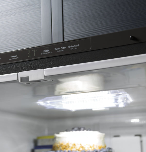 GE 24.9-Cu. Feet Standard-Depth Bottom-Freezer Refrigerator with Ice Maker ( Stainless steel ) ENERGY STAR Certified