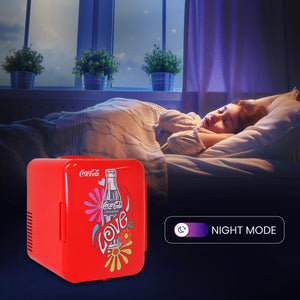 Coca-Cola Love 1971 Series 6 Can Portable 4L Cooler/Warmer 0.14-cu ft ( Red )