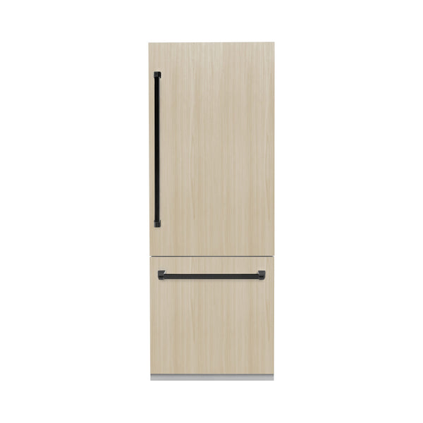 ZLINE KITCHEN & BATH 16.1-cu ft Counter-Depth Built-In Bottom-Freezer Refrigerator with Ice Maker ( Panel-Ready ) ENERGY STAR Certified