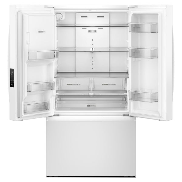 Whirlpool Standard-Depth 29.58-cu ft 3 -Door French Door Refrigerator with Ice Maker with Water and Ice Dispenser ( White ) ENERGY STAR Certified
