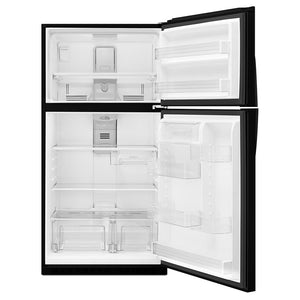 Whirlpool 21.3-cu ft Top-Freezer Refrigerator ( Black ) ENERGY STAR Certified