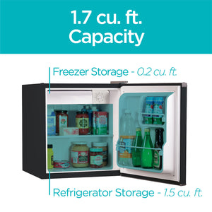 BLACK+DECKER 1.7-cu ft Mini Fridge with Freezer ( Black ) ENERGY STAR