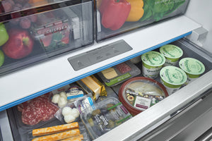 Frigidaire Professional Counter-Depth 23.3-cu ft 3 -Door French Door Refrigerator with Ice Maker with Water Dispenser ( Smudge-Proof Stainless Steel ) ENERGY STAR Certified