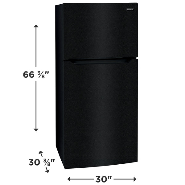Frigidaire 18.3-cu ft Top-Freezer Refrigerator ( Black ) Garage Ready ENERGY STAR Certified