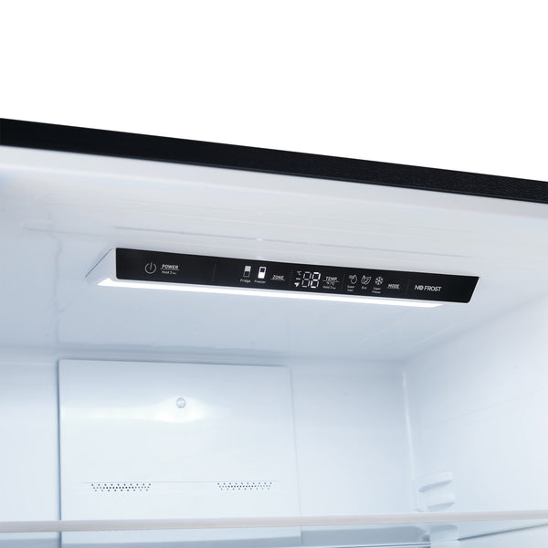 FORNO Milano Espresso 17.2-cu ft Counter-Depth Bottom-Freezer Refrigerator Black ) ENERGY STAR Certified