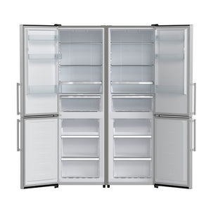 FORNO Guardia 21.6-cu ft Counter-Depth Bottom-Freezer Refrigerator Stainless steel ) ENERGY STAR Certified