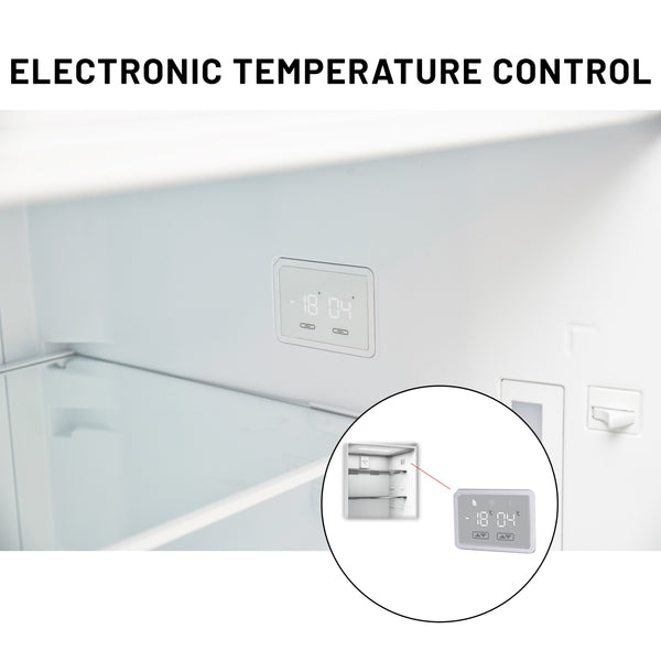 Equator Advanced Appliances 14.3-cu ft Counter-Depth Top-Freezer Refrigerator ( Stainless Steel ) ENERGY STAR Certified