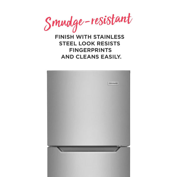 Frigidaire 10.1-cu ft Counter-Depth Top-Freezer Refrigerator ( Fingerprint-Resistant Stainless Look ) Garage Ready ENERGY STAR Certified