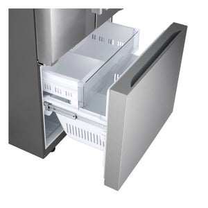LG Standard-Depth 25.1-cu ft 3 -Door Smart Compatible French Door Refrigerator with Ice Maker ( PrintProof Stainless Steel ) ENERGY STAR Certified